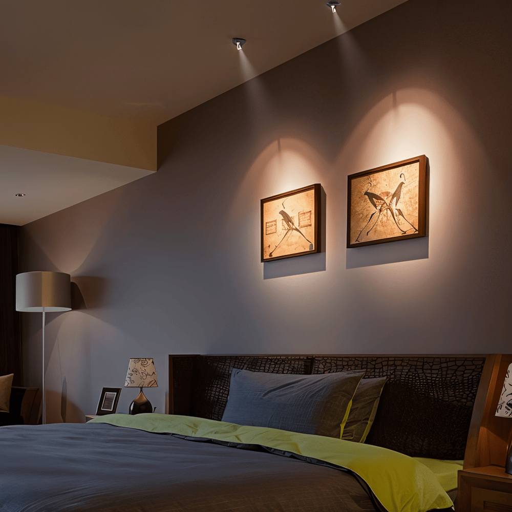Spot LED sans fil avec télécommande – éclairage d'accentuation dimmable