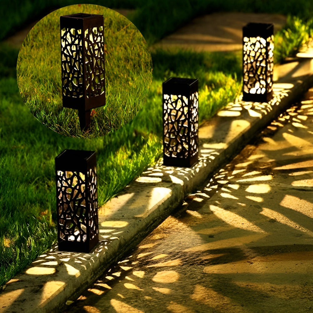 Lampes de jardin SolGlans – Éclairage de jardin à énergie solaire en acier inoxydable (2/4/6/8-pack)