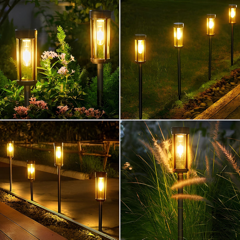 Lampe solaire LED étanche pour le jardin – blanc chaud (paquet de 2/4/8)