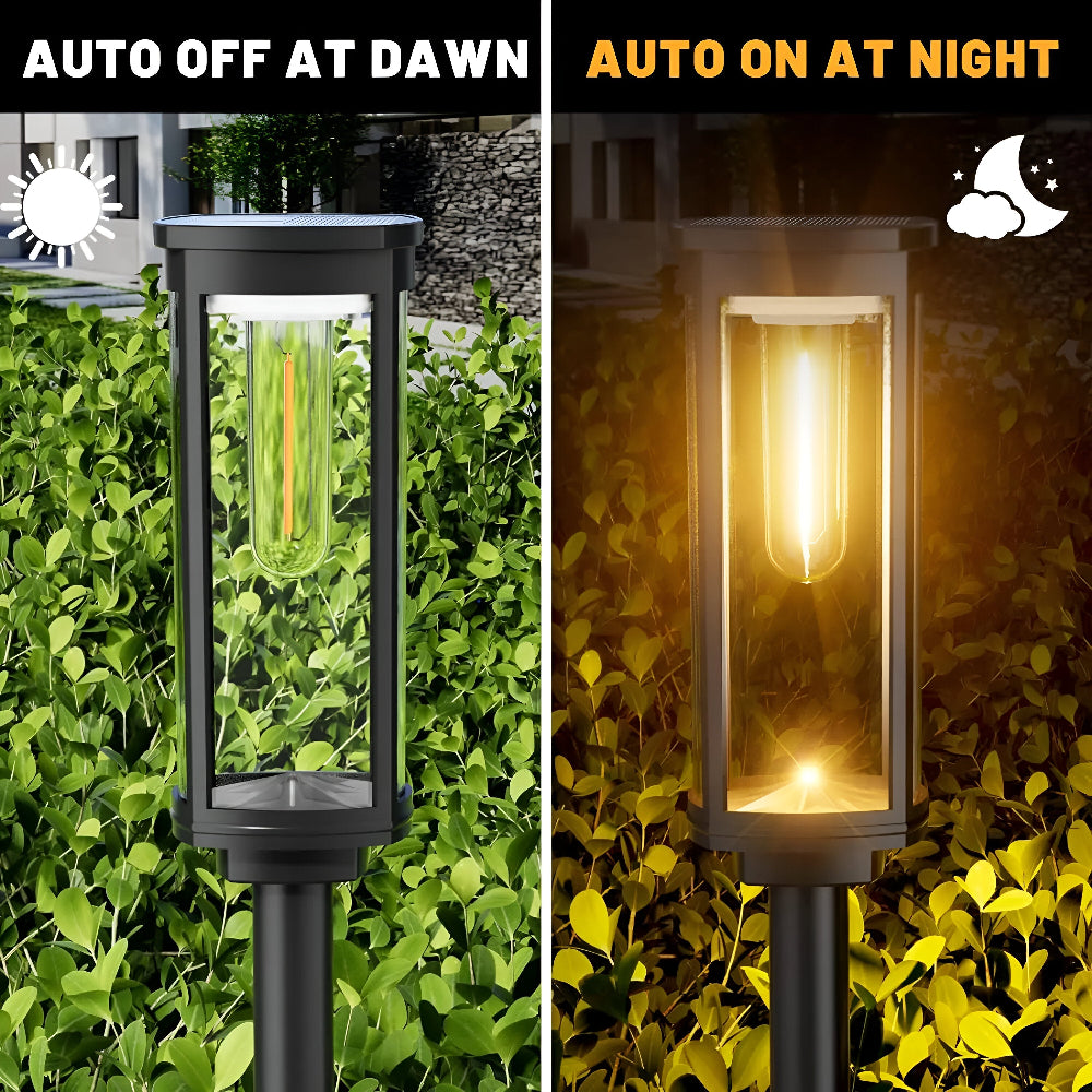 Lampe solaire LED étanche pour le jardin – blanc chaud (paquet de 2/4/8)