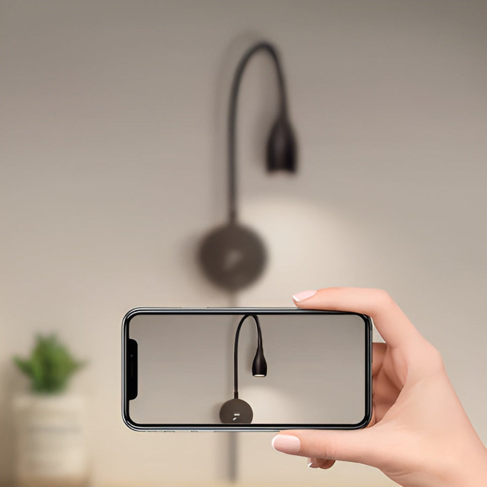 Lampe murale LED avec tactile et USB – lampe de lecture flexible avec col de cygne