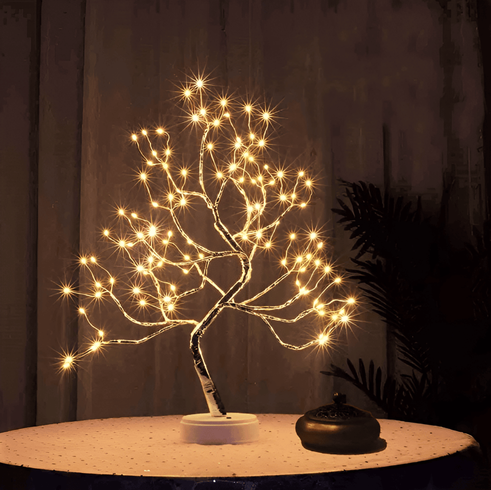 Twinkle Tree-LED Fairy Lights - Une Lampe de Nuit en Forme de Mini-Arbre