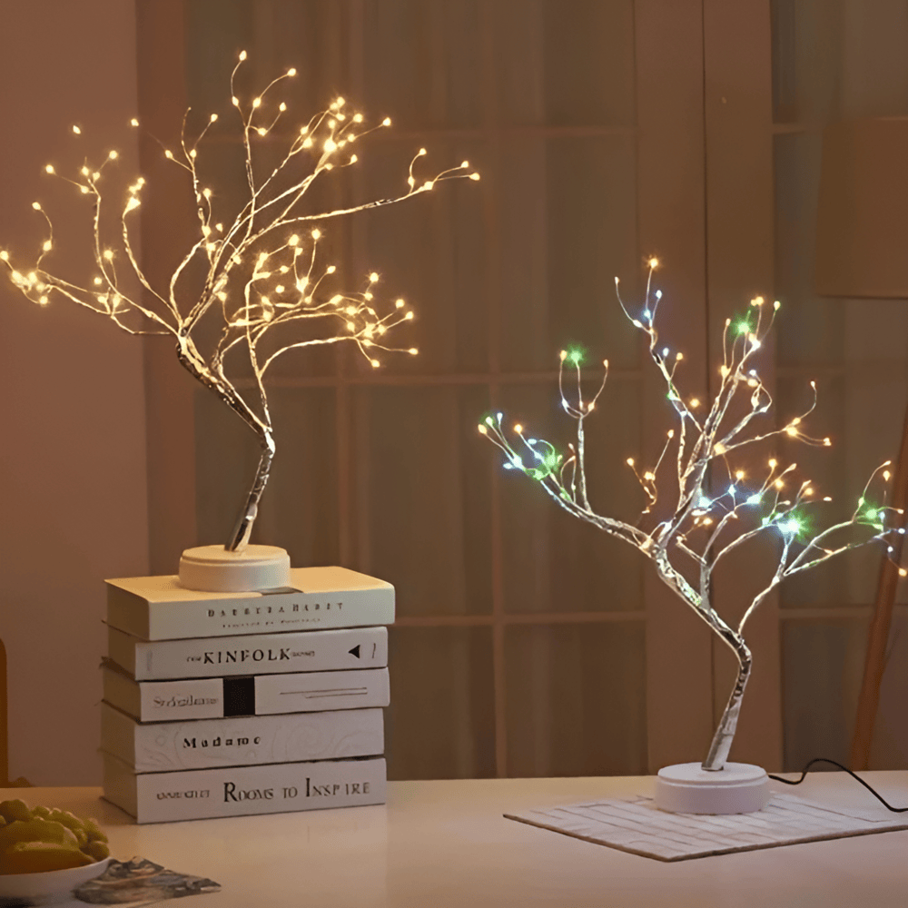Twinkle Tree-LED Fairy Lights - Une Lampe de Nuit en Forme de Mini-Arbre