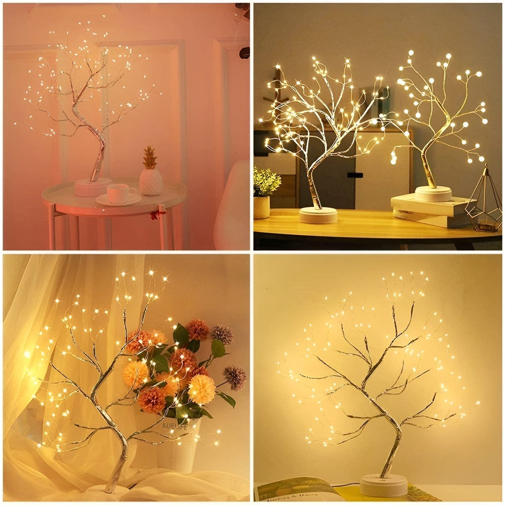 Twinkle Tree-LED Fairy Lights - Une Lampe de Nuit en Forme de Mini-Arbre