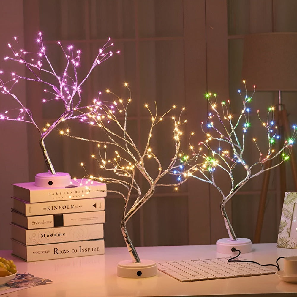 Twinkle Tree-LED Fairy Lights - Une Lampe de Nuit en Forme de Mini-Arbre