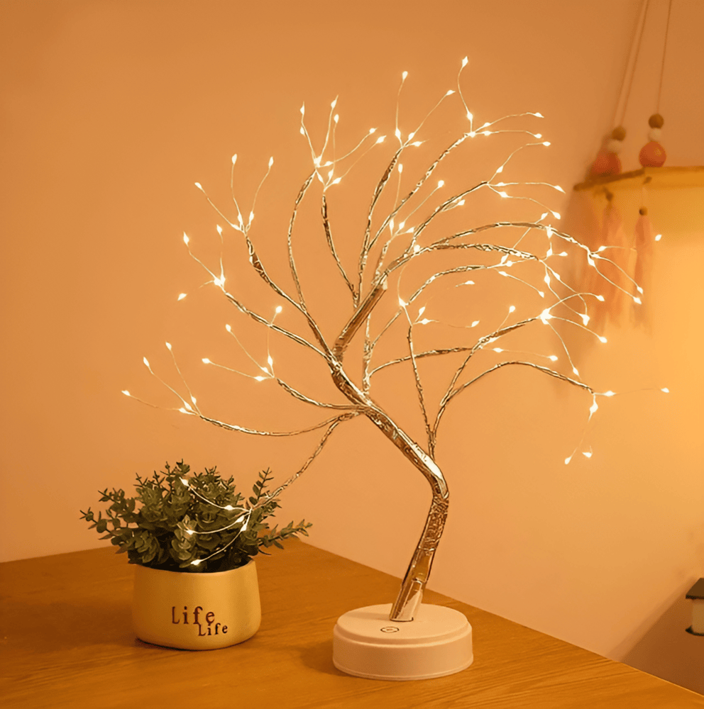 Twinkle Tree-LED Fairy Lights - Une Lampe de Nuit en Forme de Mini-Arbre