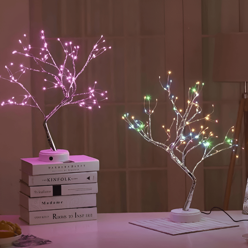 Twinkle Tree-LED Fairy Lights - Une Lampe de Nuit en Forme de Mini-Arbre
