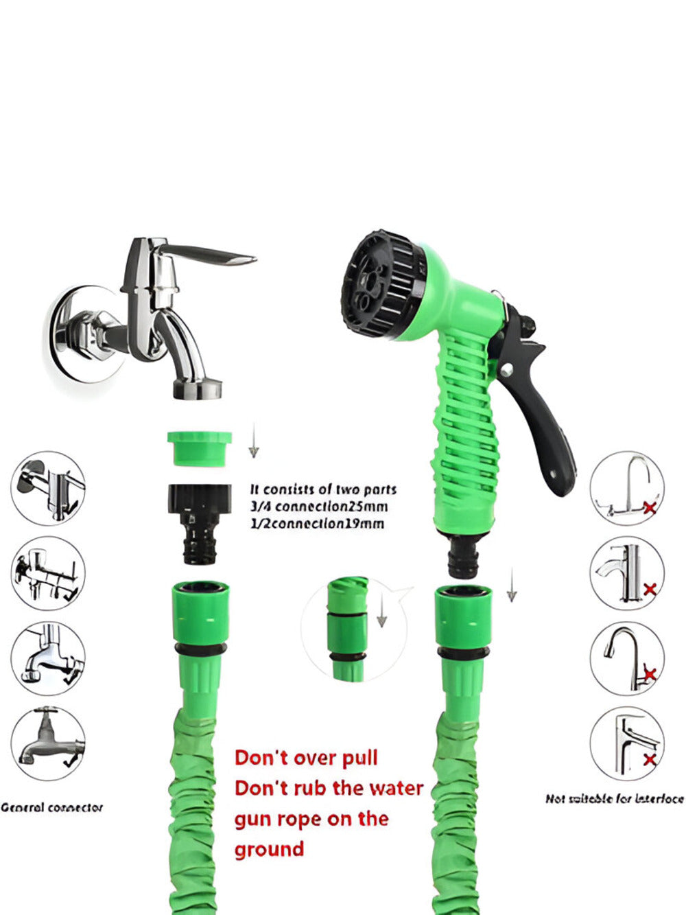 Flexible et Extensible Tuyau de Jardin pour un Arrosage Efficace