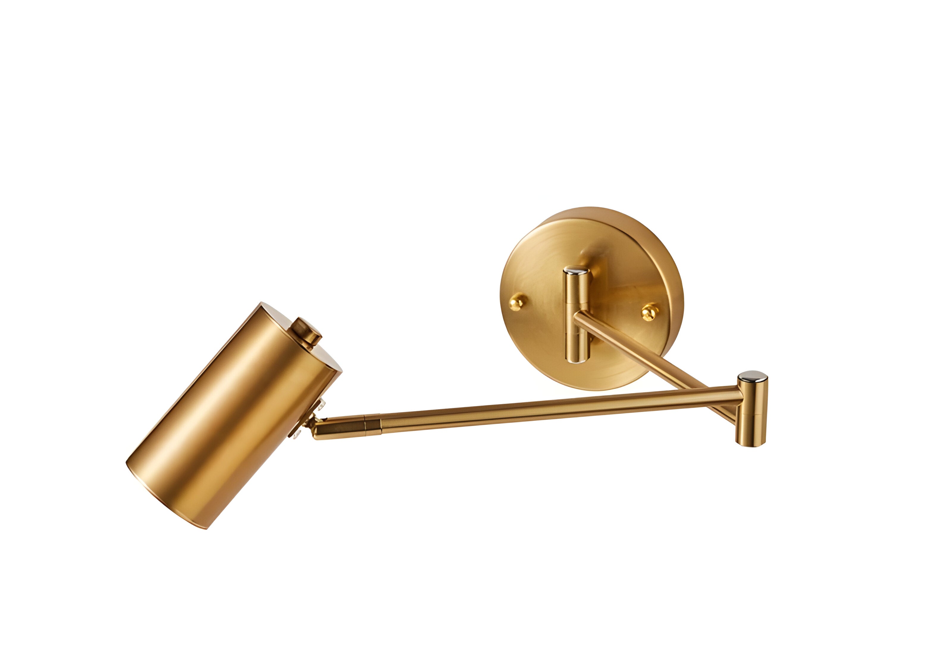 Applique murale réglable en or et noir – Lampe de lecture LED pour chambre à coucher