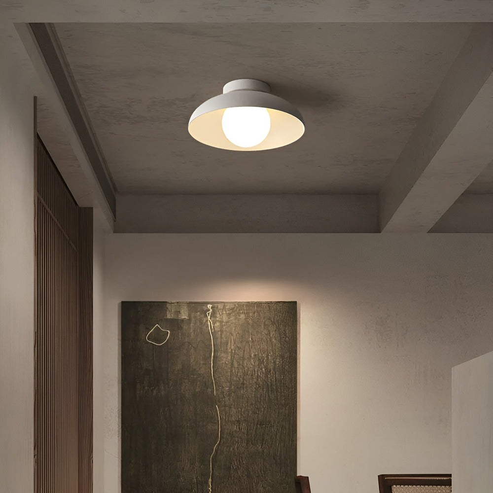 Zenora Plafonnier – Plafonnier Japonais en Verre et Fer avec Design Wabi-Sabi