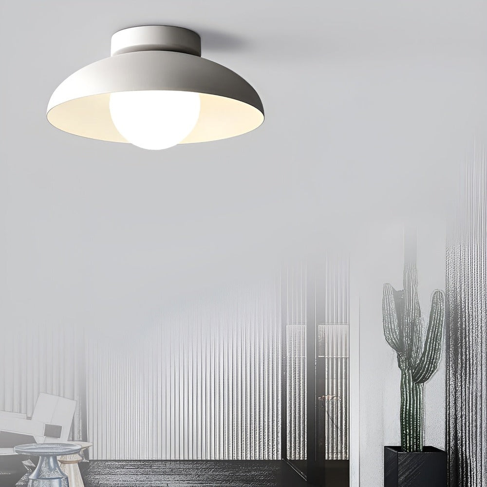Zenora Plafonnier – Plafonnier Japonais en Verre et Fer avec Design Wabi-Sabi
