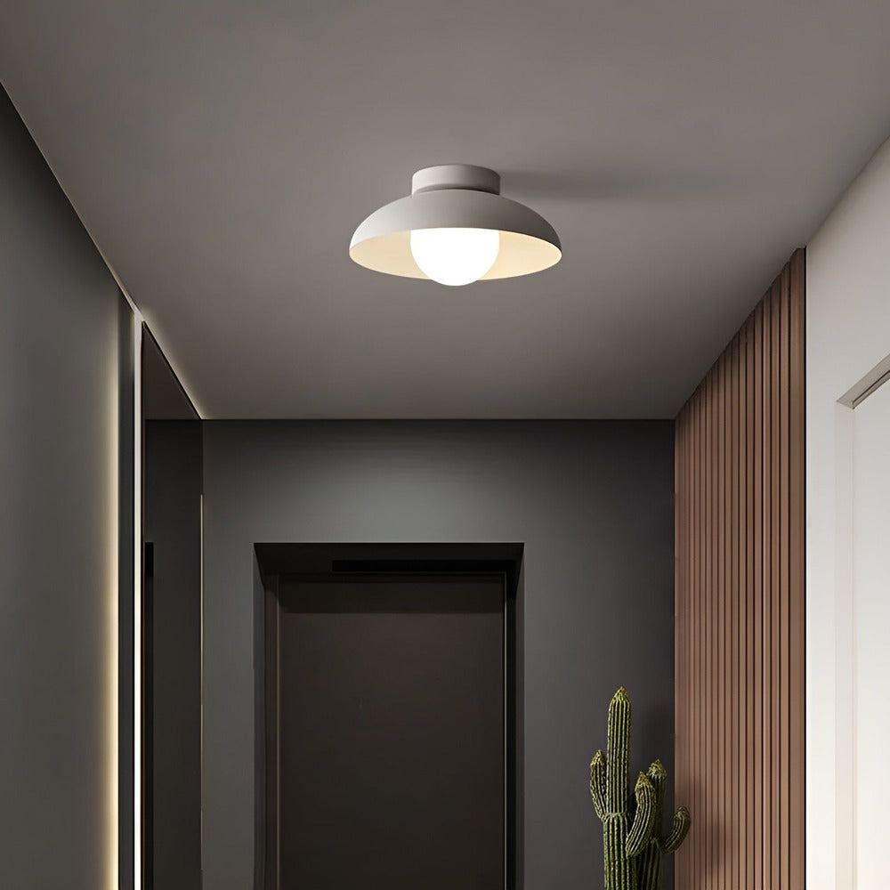 Zenora Plafonnier – Plafonnier Japonais en Verre et Fer avec Design Wabi-Sabi