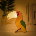 Animora – Lampe de Chevet en Bois & Acrylique avec Lumière LED Nocturne pour Enfants