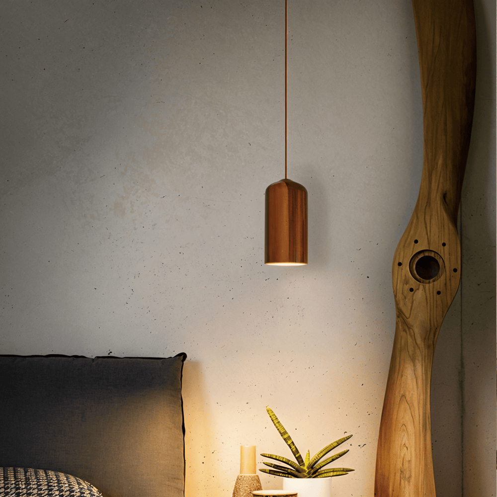 TimberaTube – Suspension en Bois avec Design Cylindrique en Frêne et Acacia