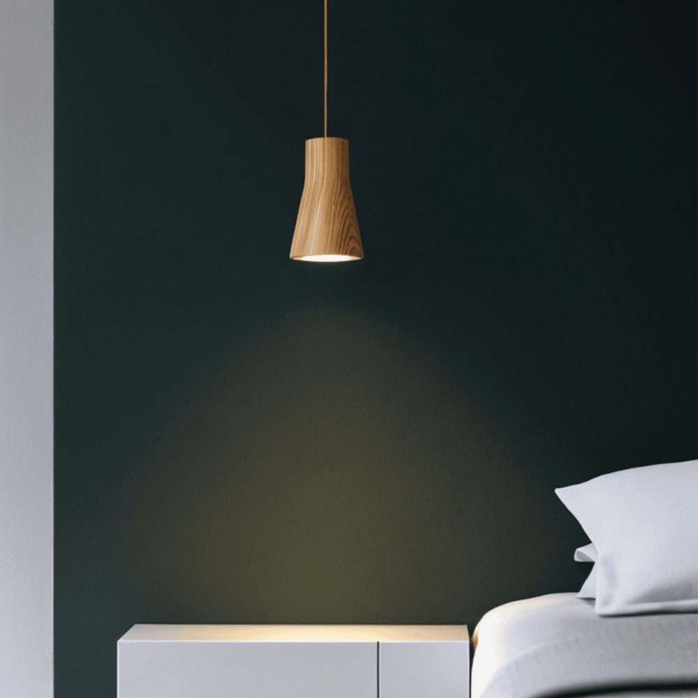 TimberaTube – Suspension en Bois avec Design Cylindrique en Frêne et Acacia