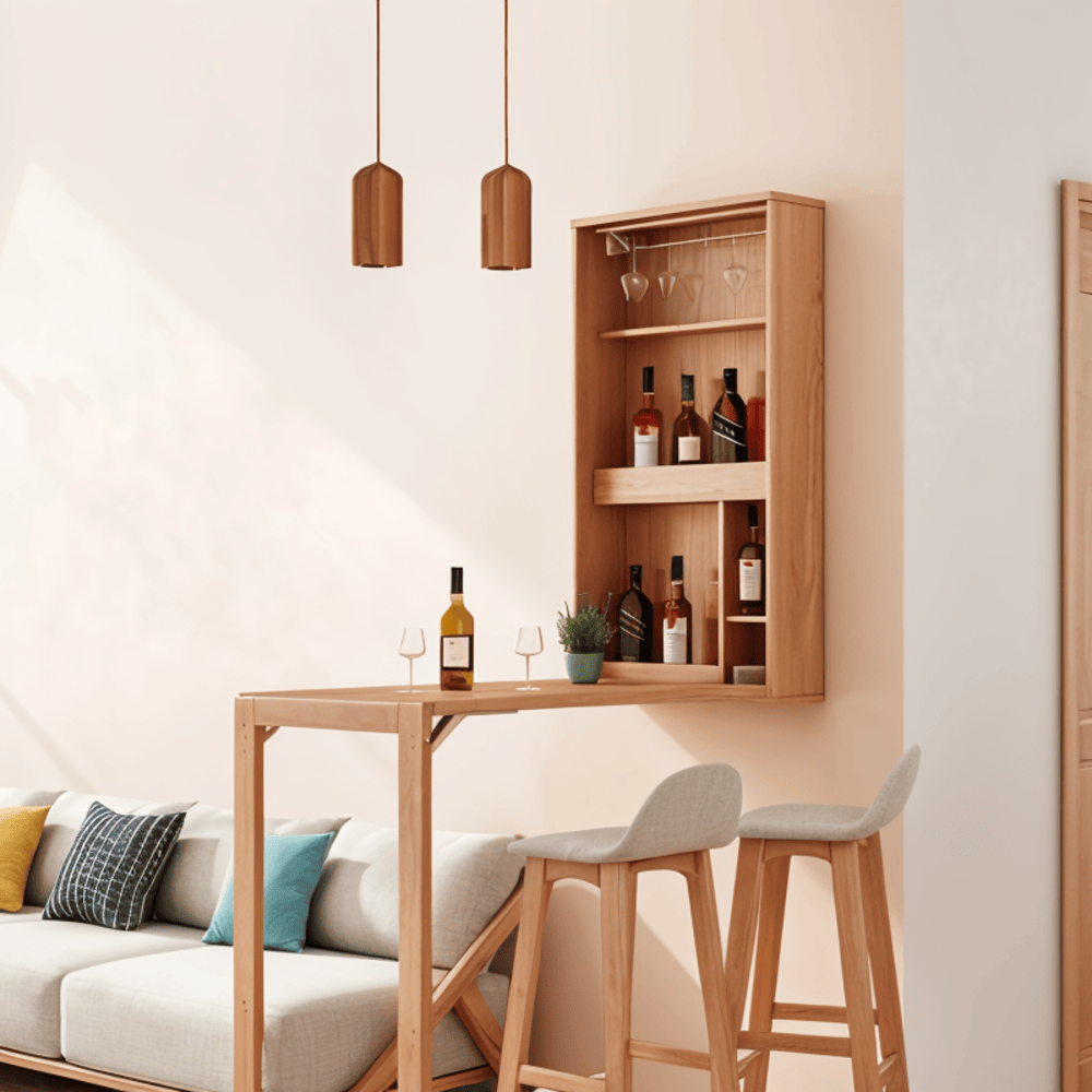 TimberaTube – Suspension en Bois avec Design Cylindrique en Frêne et Acacia