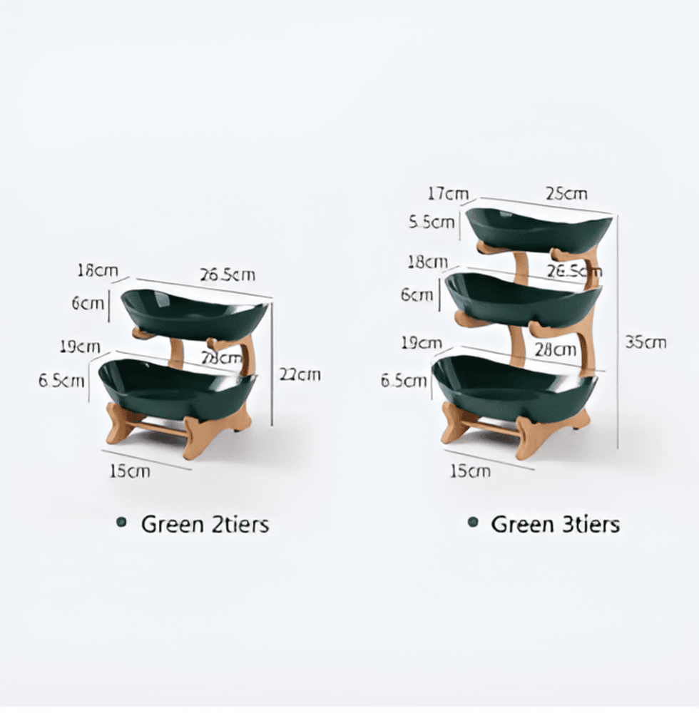 Bol à Fruits en Bois à Plusieurs Couches - Bol à Fruits Moderne