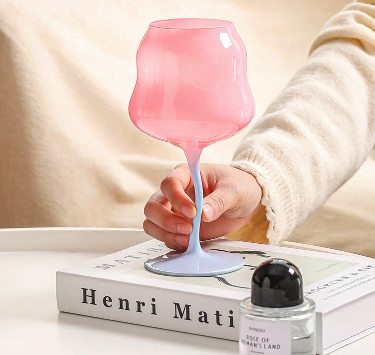 Verre à vin original et irrégulier - 473 ml Verre élégant pour une dégustation élégante