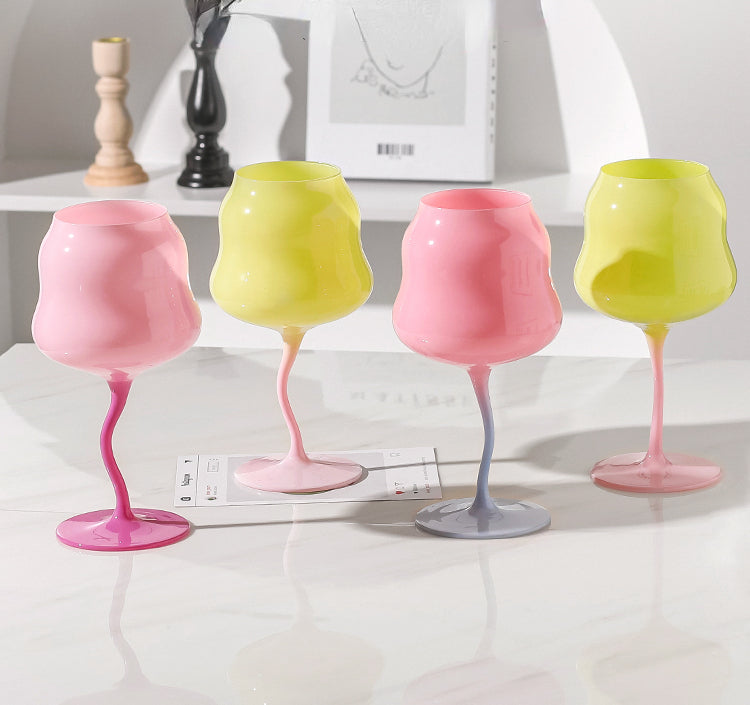 Verre à vin original et irrégulier - 473 ml Verre élégant pour une dégustation élégante