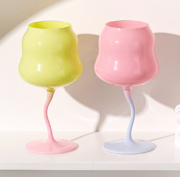 Verre à vin original et irrégulier - 473 ml Verre élégant pour une dégustation élégante