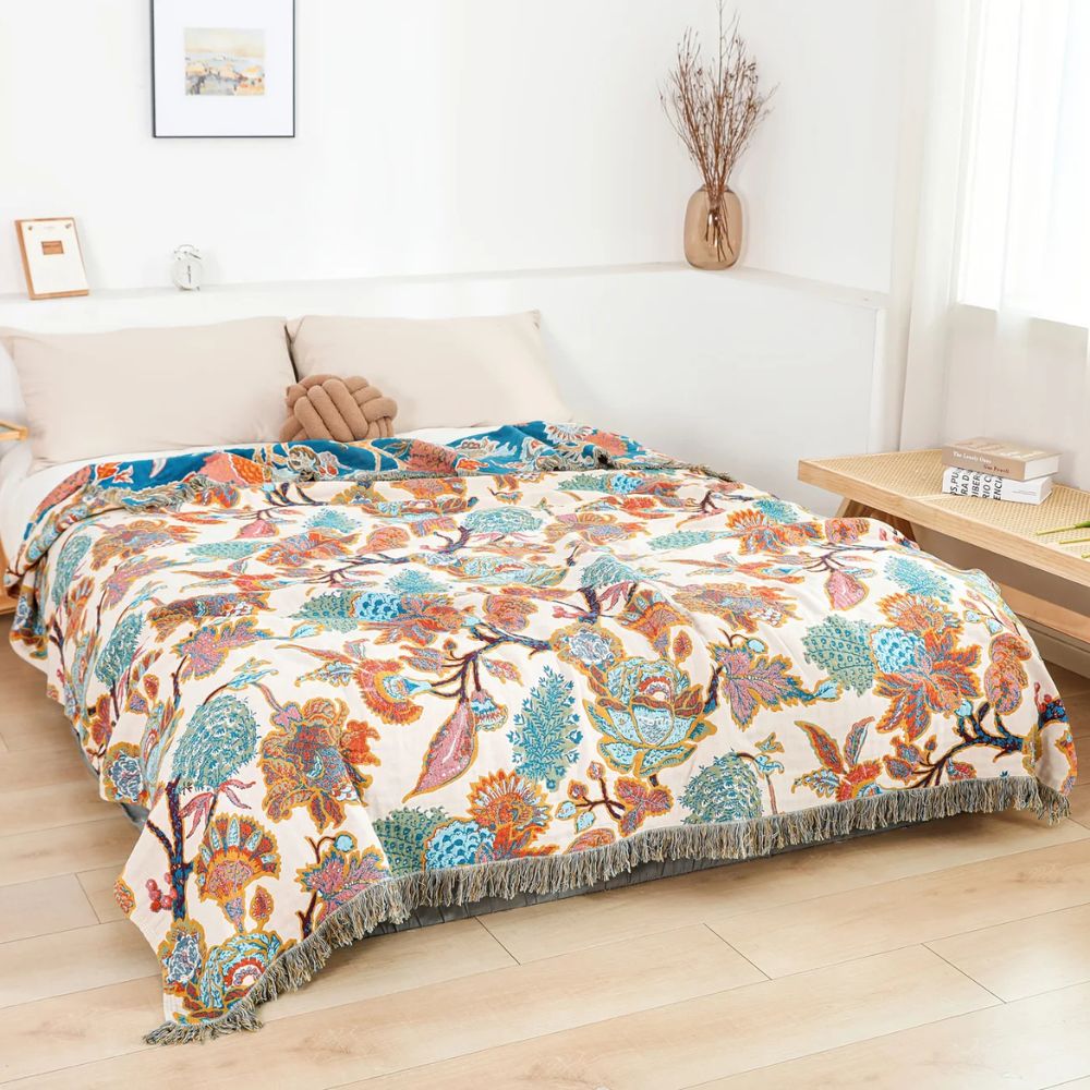 Couverture en Coton Jardin Ornamental