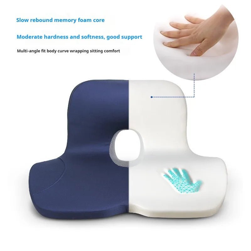 Coussin orthopédique en mousse à mémoire | Forme en L pour le bassin et la taille | Antidérapant | PosturaCare