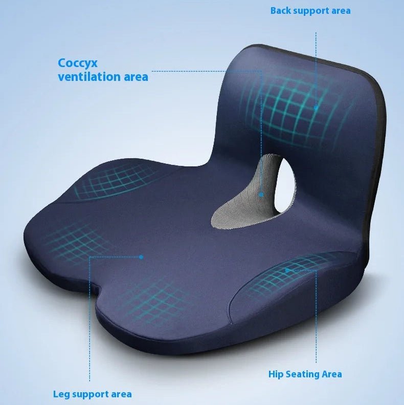 Coussin orthopédique en mousse à mémoire | Forme en L pour le bassin et la taille | Antidérapant | PosturaCare