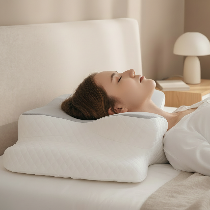 GESUNDPUR PILLOW – Coussin orthopédique en mousse à mémoire pour soulager les douleurs au cou et aux épaules