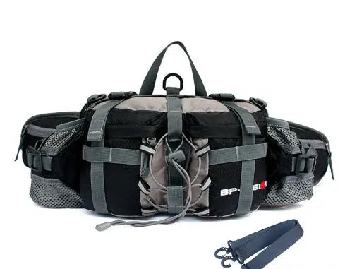 Sac banane de randonnée imperméable – Sac à taille de 5L avec poches zippées pour promenades et aventures en plein air