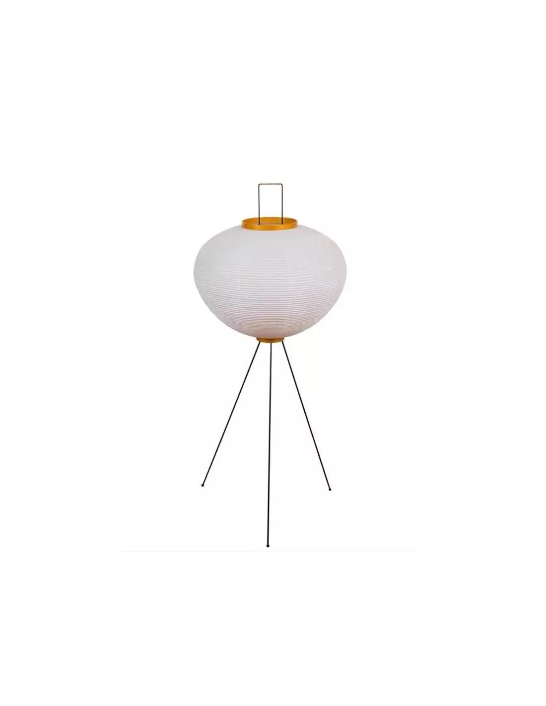 Lampe sur pied japonaise en sculpture de papier