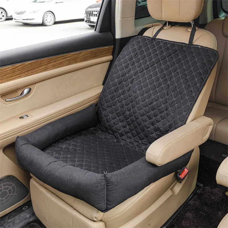 PETVOYAGE - Housse de Siège de Voiture Imperméable pour Chien, Protecteur de Siège Arrière & Lit de Voyage
