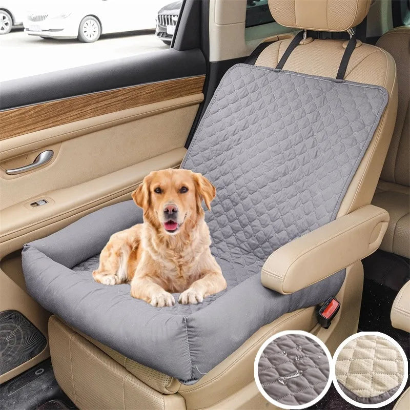 PETVOYAGE - Housse de Siège de Voiture Imperméable pour Chien, Protecteur de Siège Arrière & Lit de Voyage