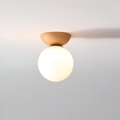 Lustre LED - Lampe Suspendue Japonaise en Forme de Perle - Éclairage Semi Flush Mount Orb