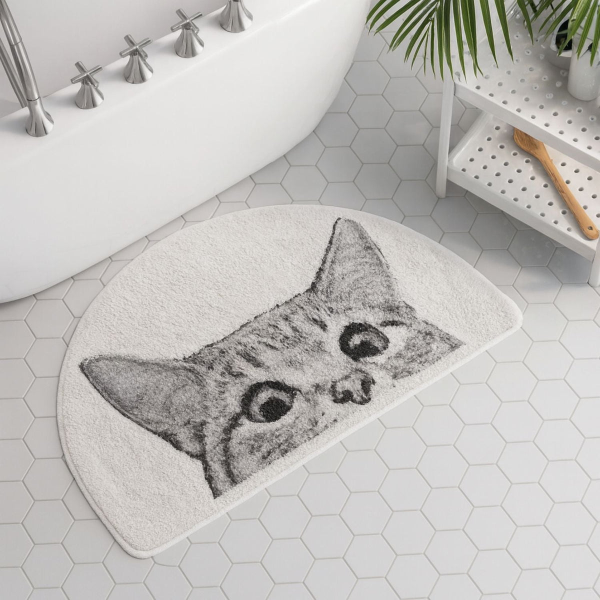 Tapis de Bain Chat Espion