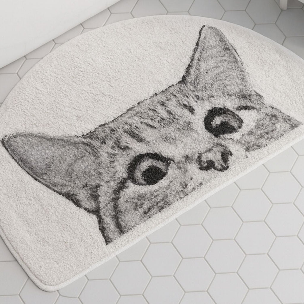 Tapis de Bain Chat Espion