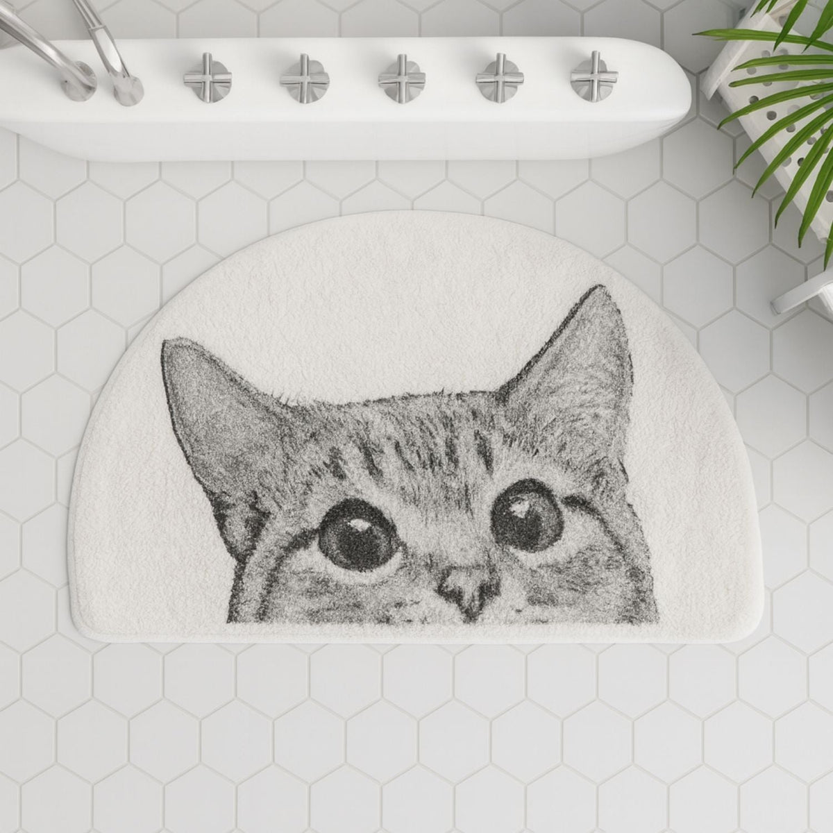 Tapis de Bain Chat Espion