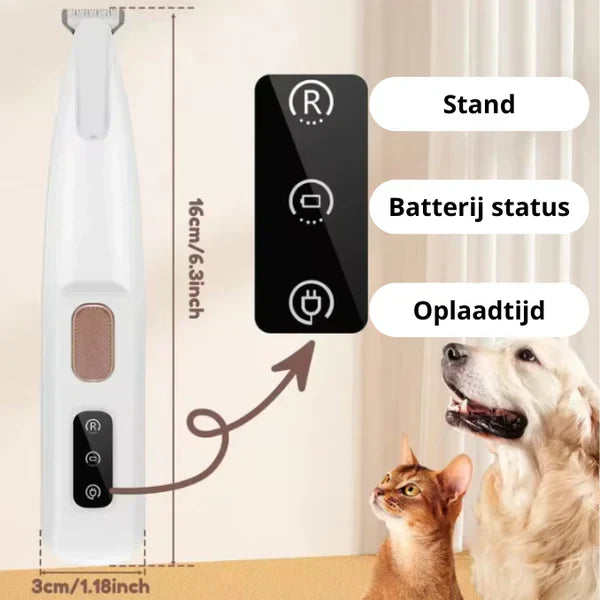 Tondeuse à poils pour chiens et chats | Toilettage précis | Utilisation sécurisée