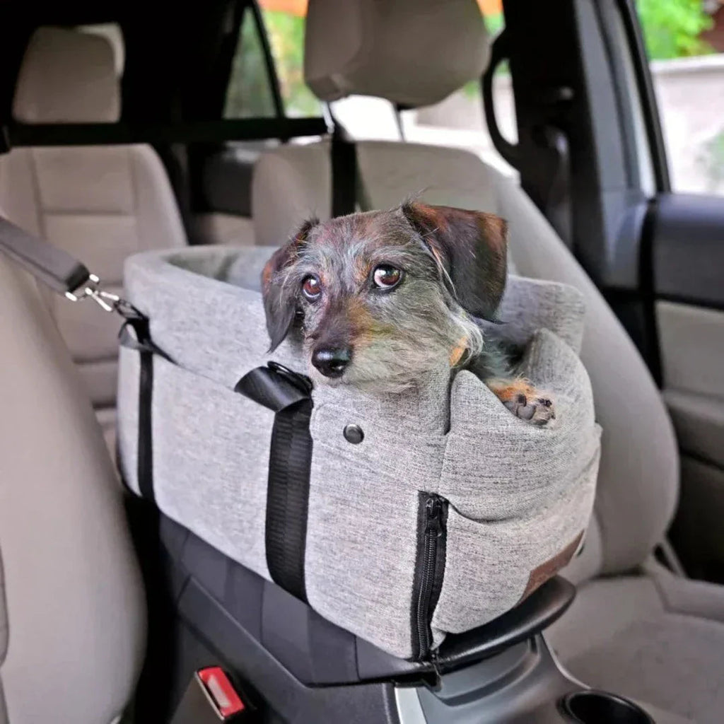 PAWPAL - Siège Auto Élevé pour Chien pour Chiens de Petite Taille jusqu'à 11kg, Siège de Voyage Confortable