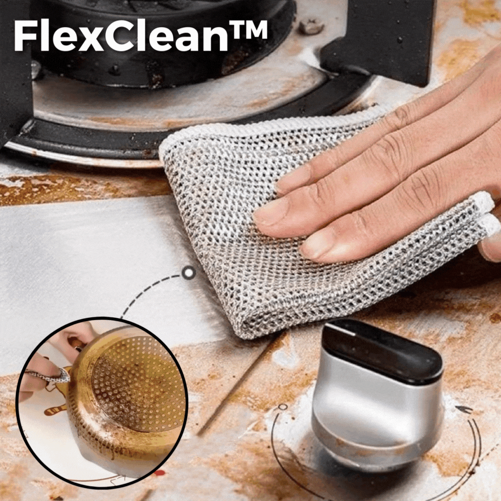5+5 GRATUIT | FlexClean™ | Chiffons en fil multi-usages pour taches tenaces [Dernier jour de réduction]