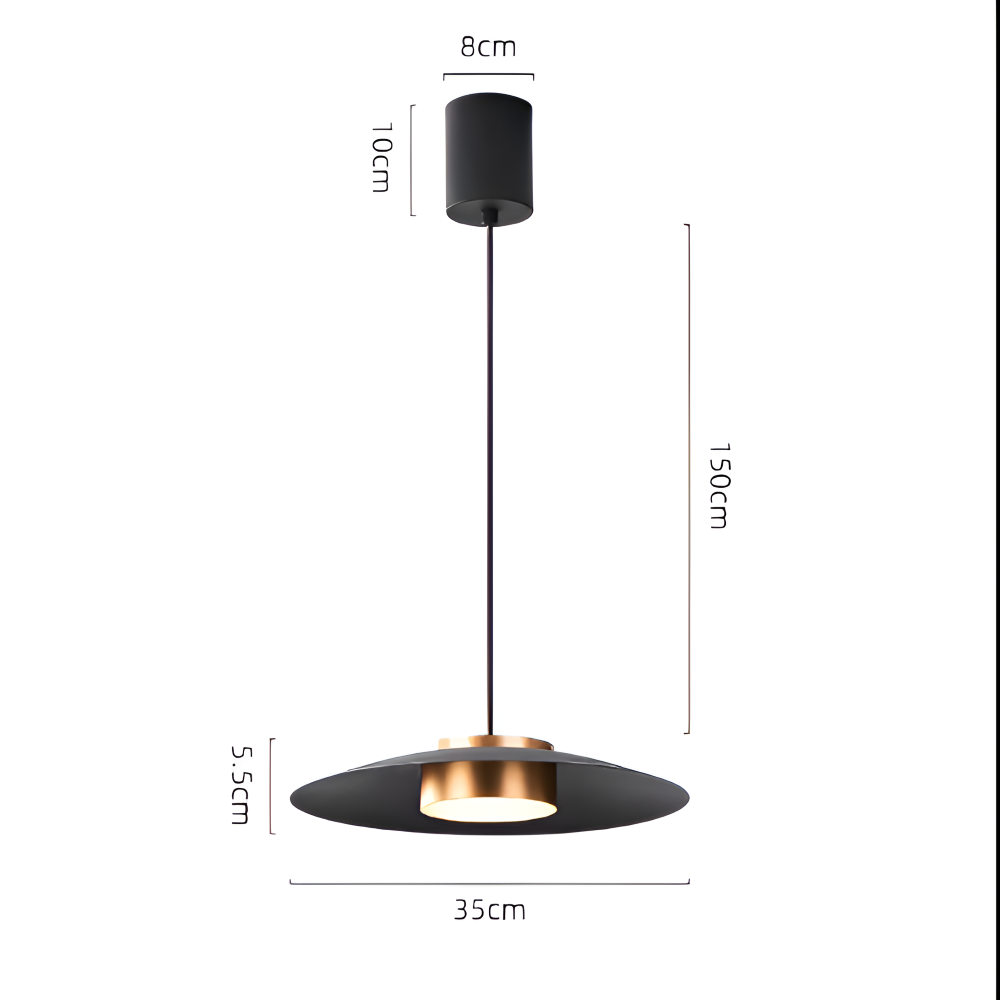 Lampe suspendue industrielle avec variateur – lampe LED noire au design nordique