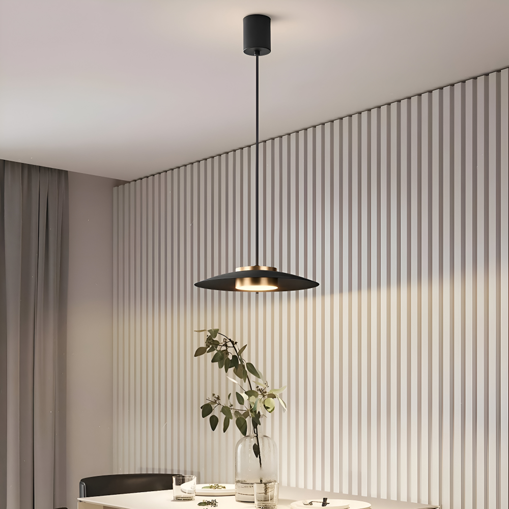 Lampe suspendue industrielle avec variateur – lampe LED noire au design nordique