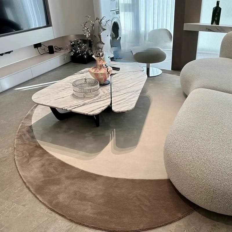 Arvella | Tapis en peluche irrégulier, tapis moderne et doux pour le salon et la chambre