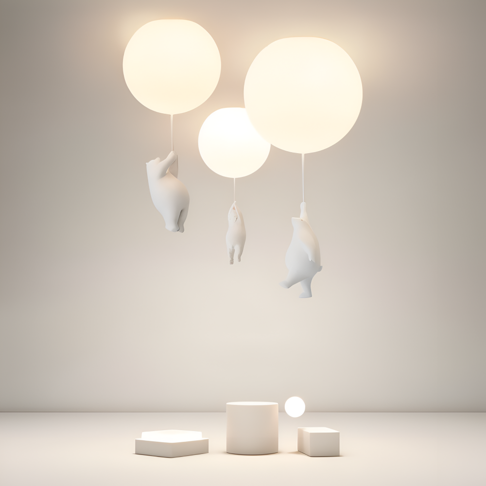 BalloBear Pendel – Lampe à suspension en forme de ballon pour chambre d'enfant