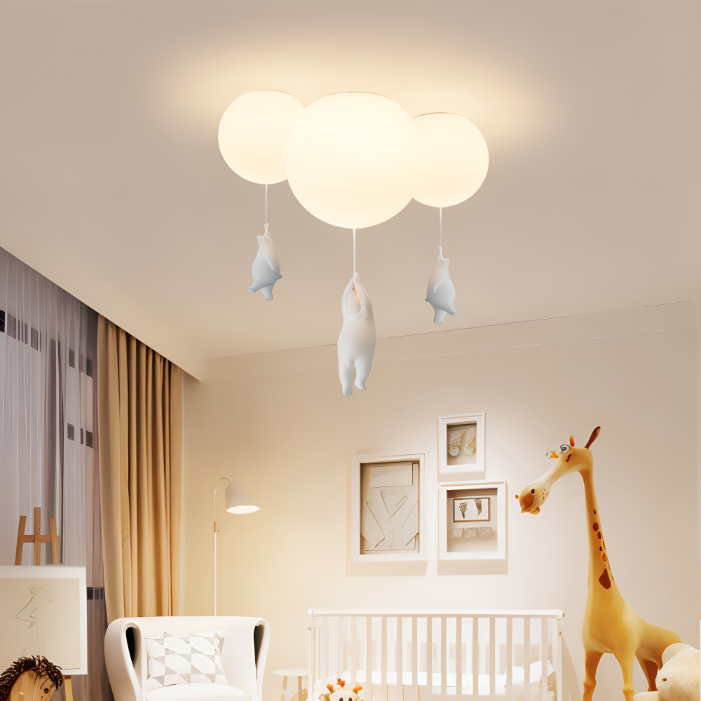 BalloBear Pendel – Lampe à suspension en forme de ballon pour chambre d'enfant