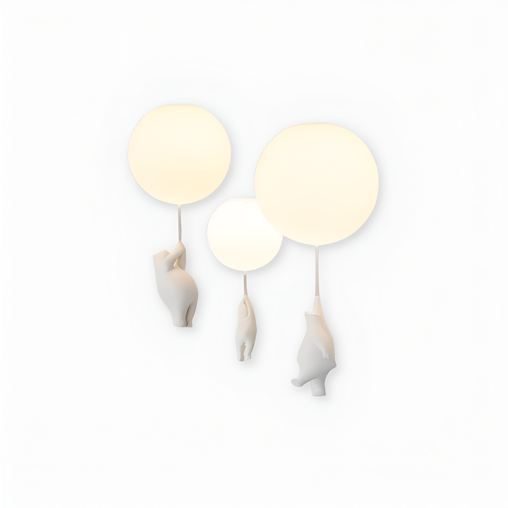 BalloBear Pendel – Lampe à suspension en forme de ballon pour chambre d'enfant