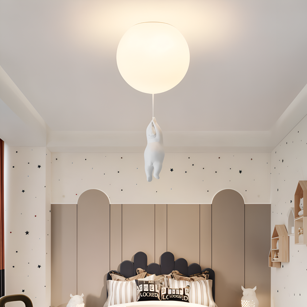 BalloBear Pendel – Lampe à suspension en forme de ballon pour chambre d'enfant