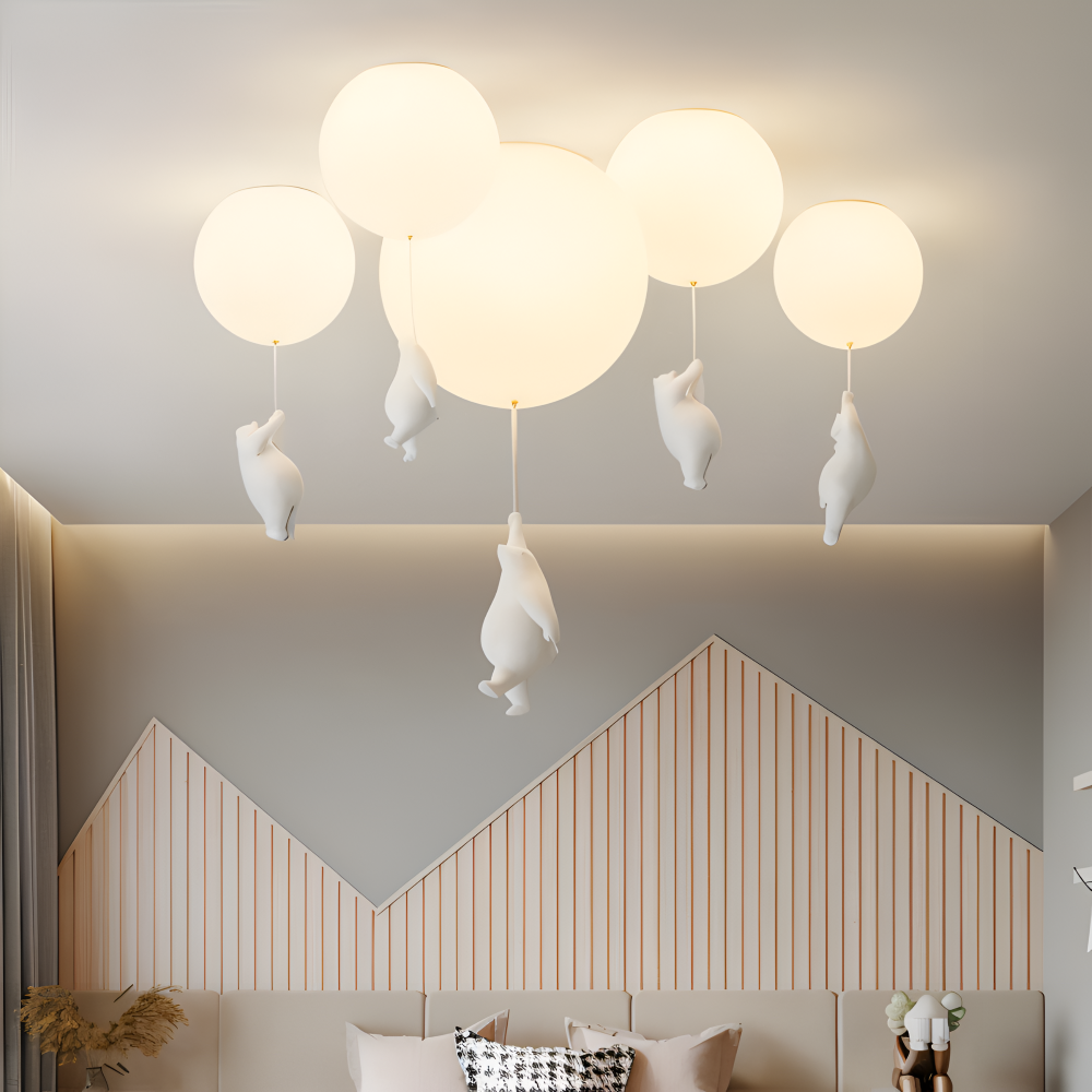 BalloBear Pendel – Lampe à suspension en forme de ballon pour chambre d'enfant