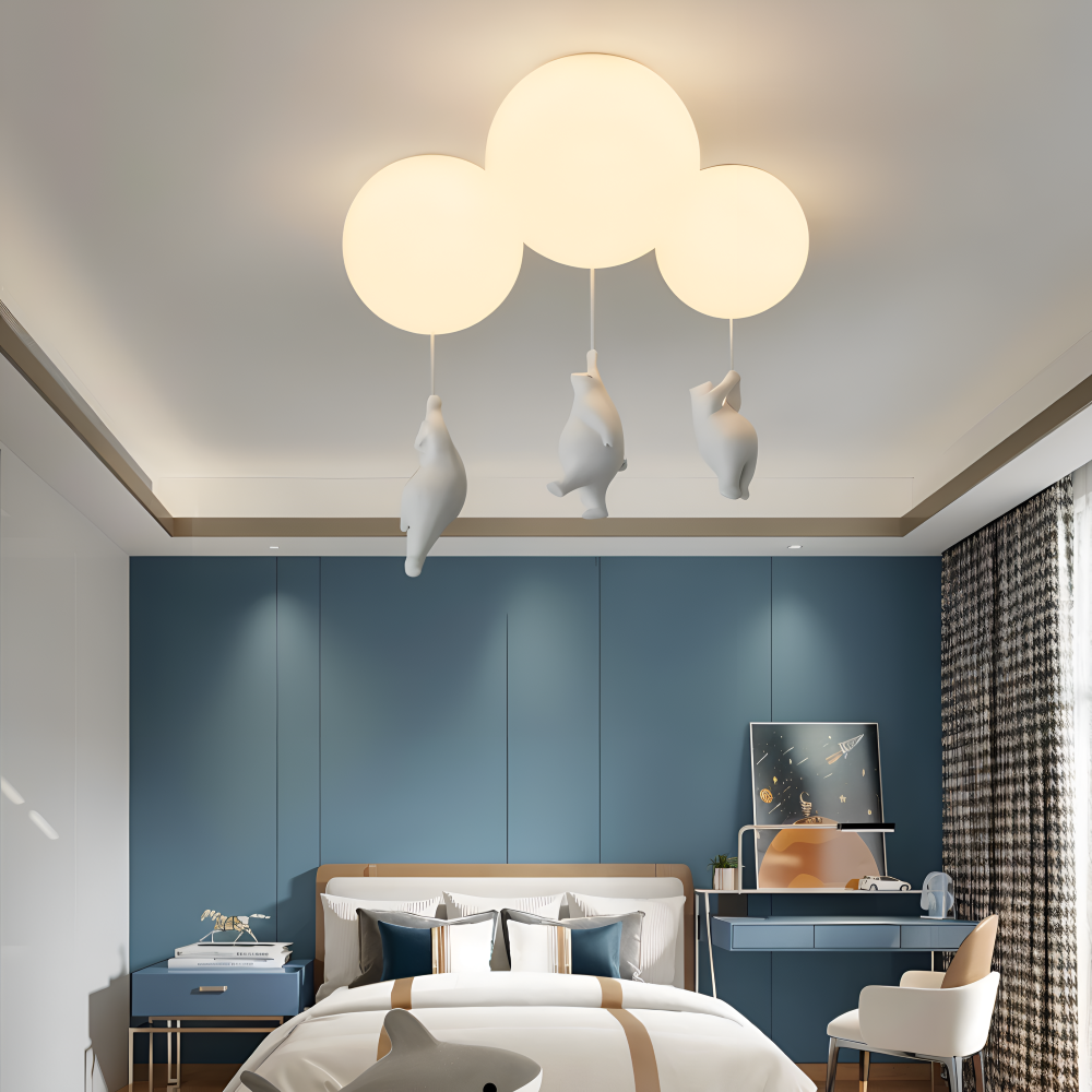 BalloBear Pendel – Lampe à suspension en forme de ballon pour chambre d'enfant