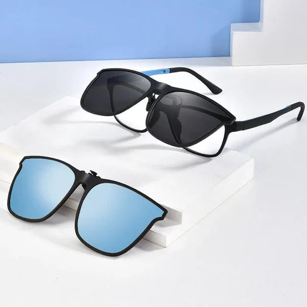 Lunettes de soleil polarisées | Verres correcteurs clipsables | Protection UV400 | Fliplens