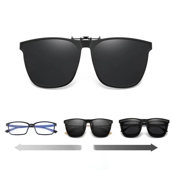 Lunettes de soleil polarisées | Verres correcteurs clipsables | Protection UV400 | Fliplens